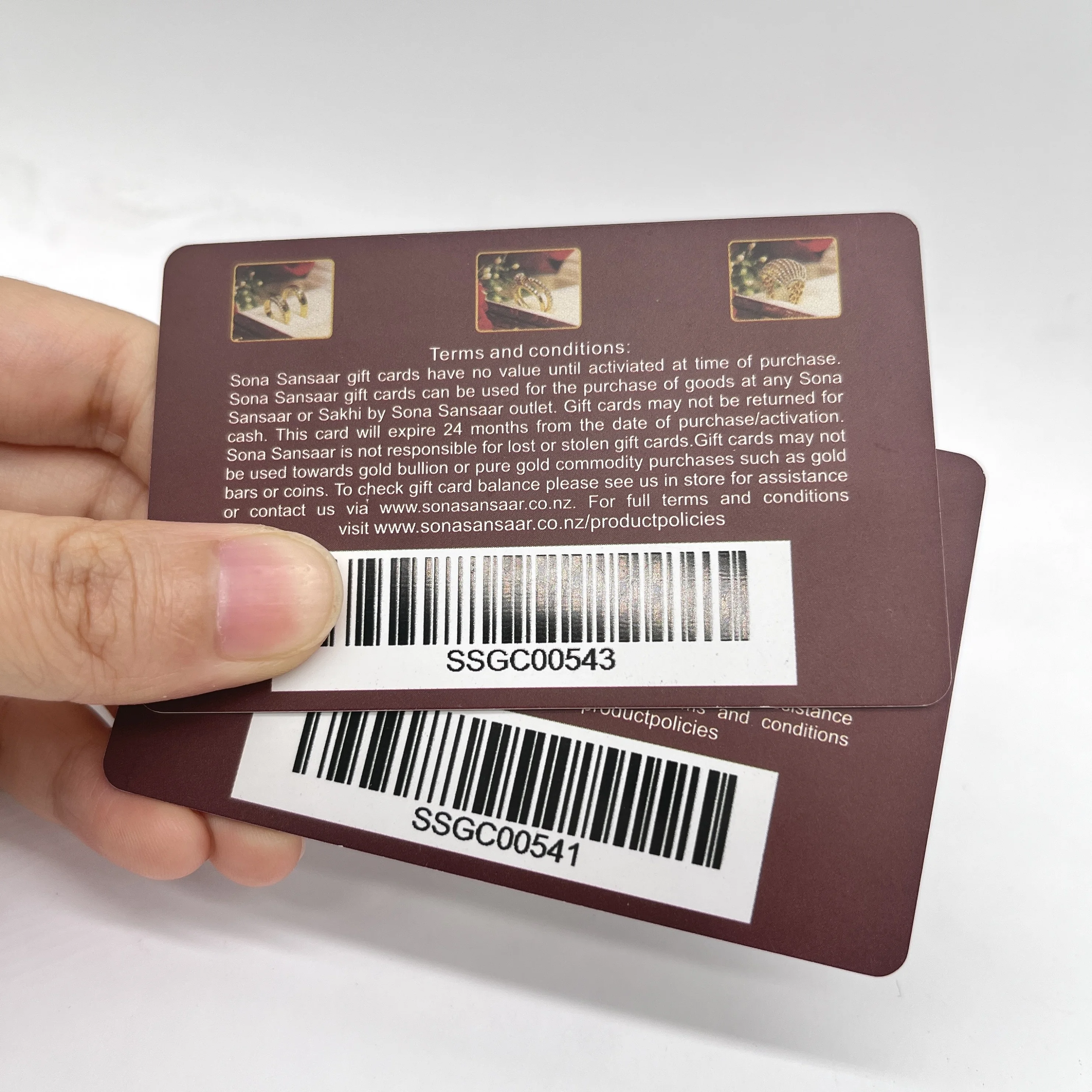 Professional PVC Card Custom Logo Printing Membership Card With Bar Code Custom Gift Card With Holder