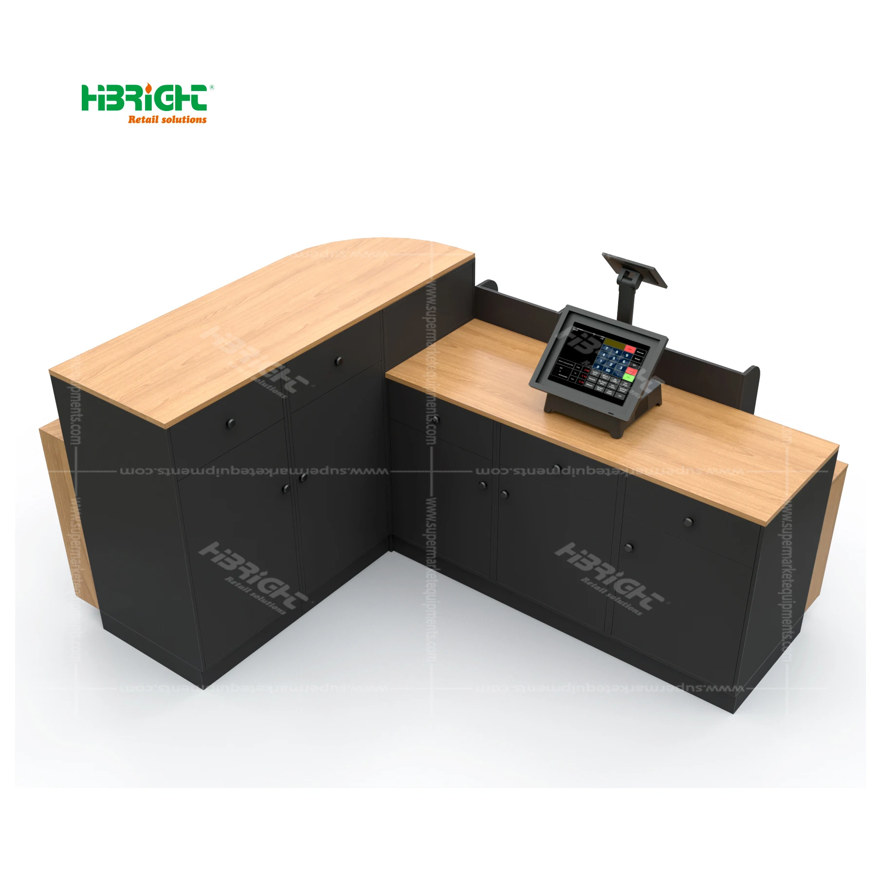 supermarket retail store wide used checkout counter cashier