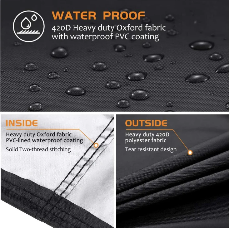 Чехол для гриля барбекю SJC-015 в натуральную величину напольные покрытия из водонепроницаемого материала с защитой от солнца Auti ультрафиолетового излучения для снега и дождя; Зимние полусапоги продукты покрывают