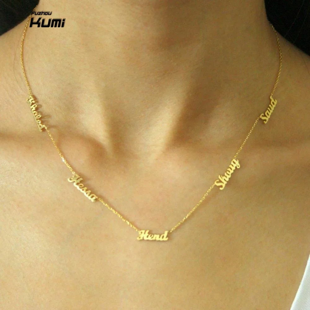 Fashion Handwork Jewelry 5 Names Necklace
