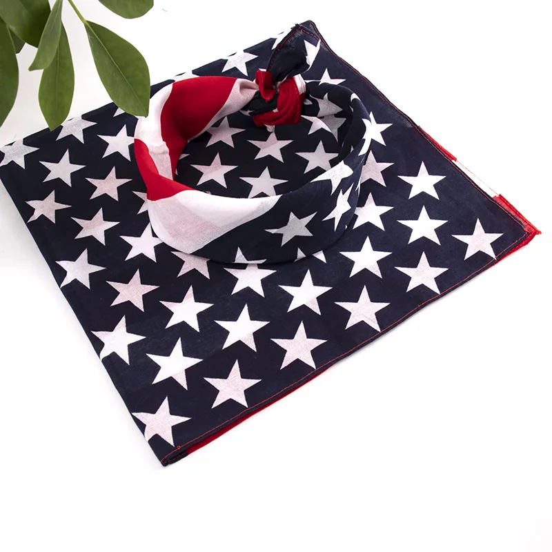 Wholesale Custom Caribbean Flag 3d Digital Printed Cotton Hip Hop Headwear Bandana