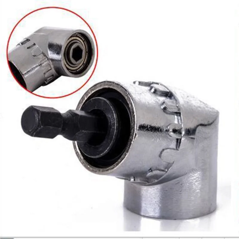 105 Degree Multifunction Right Steel Angle Driver Angle Extension Power Screwdriver Drill Attachment Adapter