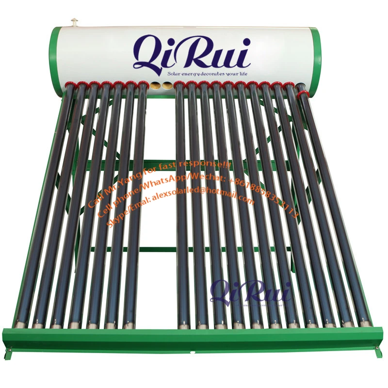 calefactor solar 50L-500L Low pressure Vacuum Tube solar water heater solar system with TK-8A and 1500 watt elements for home