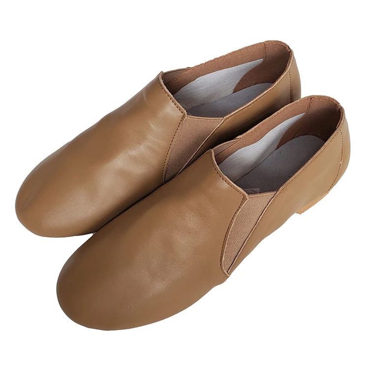 
Hot selling leather man dance lace up jazz shoes on both sides 