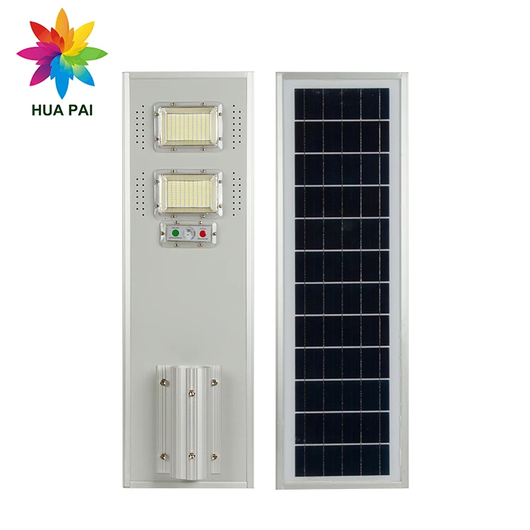 HUAPAI Hot Selling Wall IP65 Strong Waterproof Fearless Residential 100 200 300 400 500 W All In One Solar Street Lights