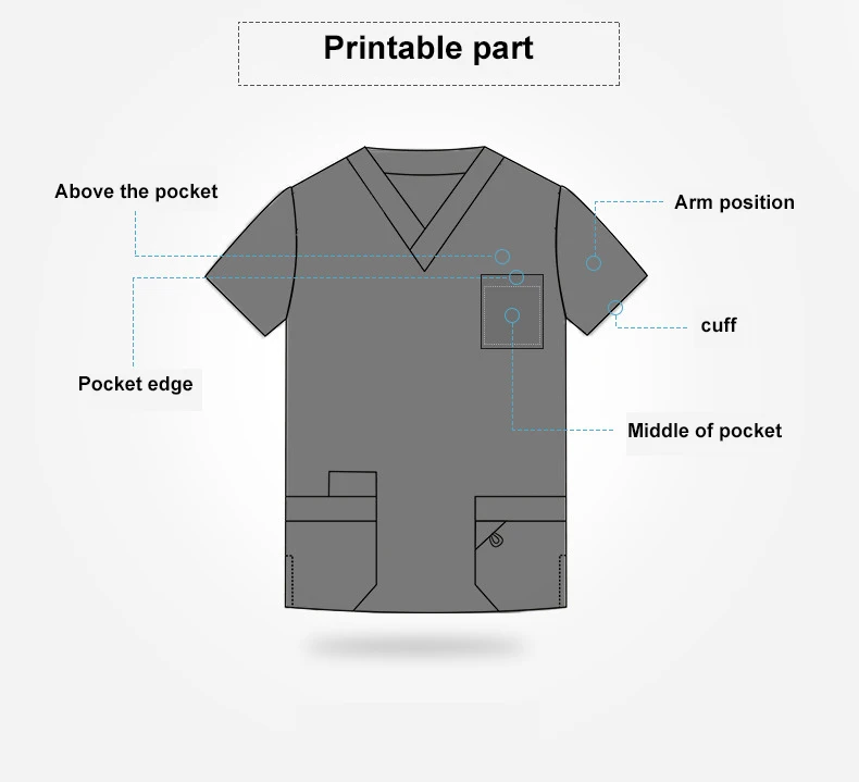 
2021 custom logo breathable uniformes clinicos White long sleeve short sleeve scrubs men women doctor uniform hospital uniforms 