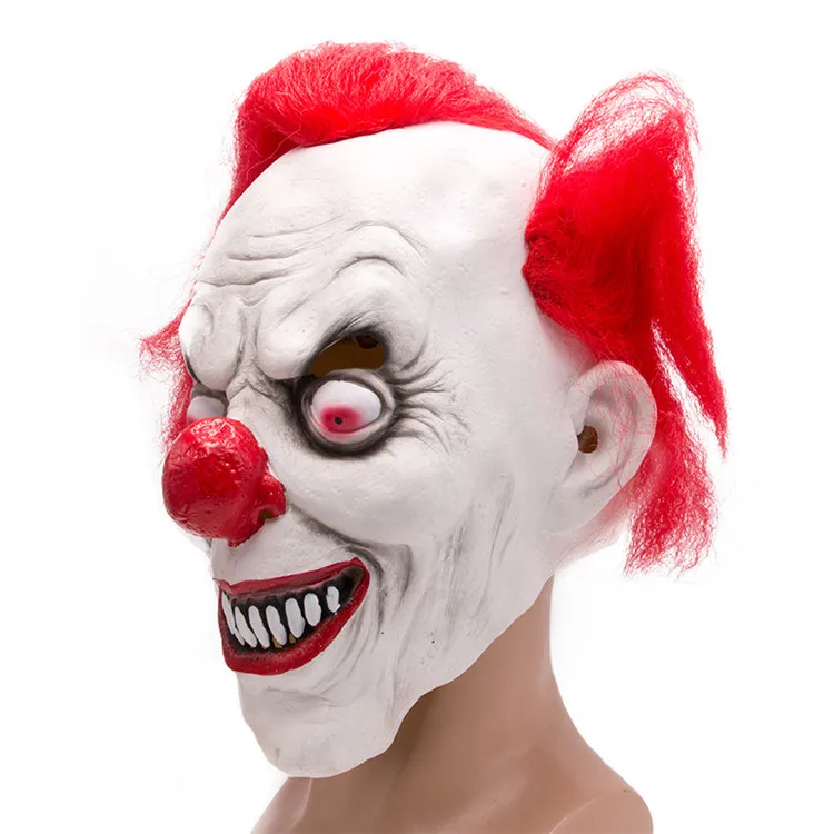 
2019 TV Clown Mask Costume Mask Creepy Evil Scary Halloween Latex Mask 