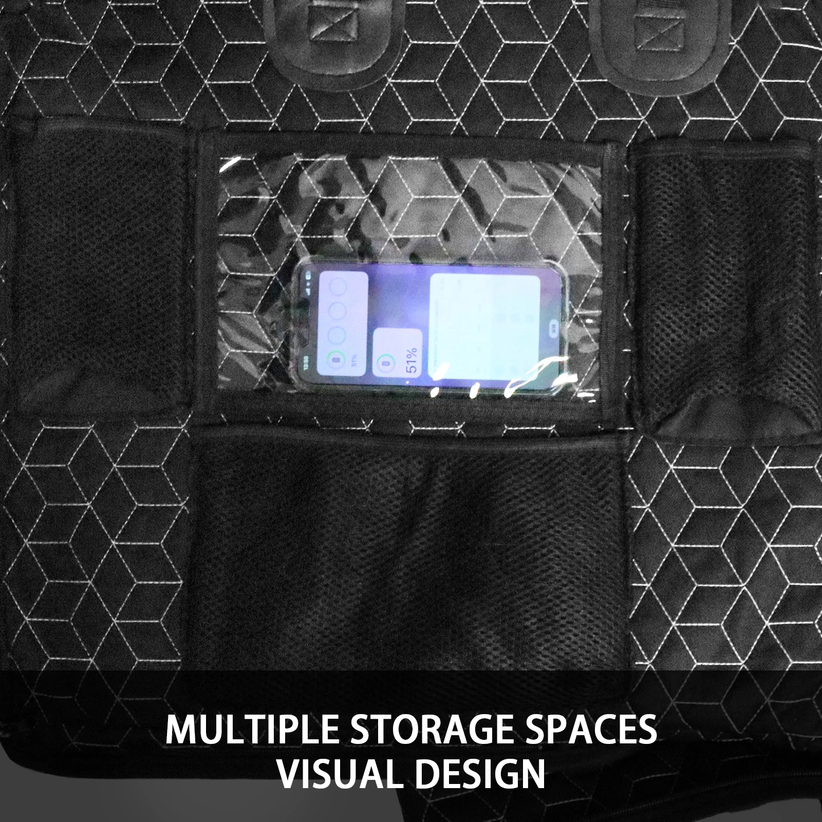 In Stock High Quality Oxford 100%Waterproof Back Seat Extender for Dogs Car Seat Cover Hammock for Car Travel Bed