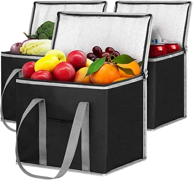 Durable Waterproof Multipurpose Foldable Non Woven Ice Cooler Bag Insulated bag food