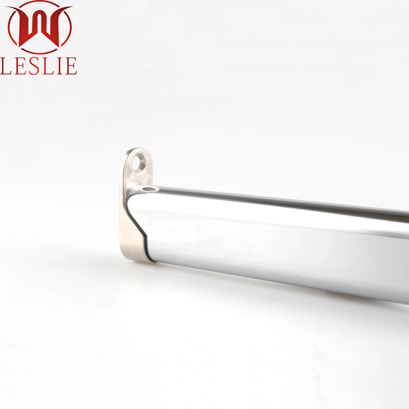 Chrome plated round wardrobe support tube bottom thickened rod support hanging rail support Steel Oval Wardrobe Tube Steel Pipes
