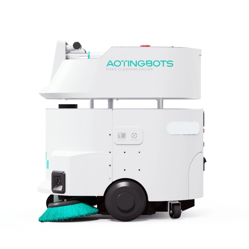 2024 Hot Commercial Walk Behind Electric Autonomous Sweeper Dust Cleaning AI Technology Robot floor Scrubber dryer