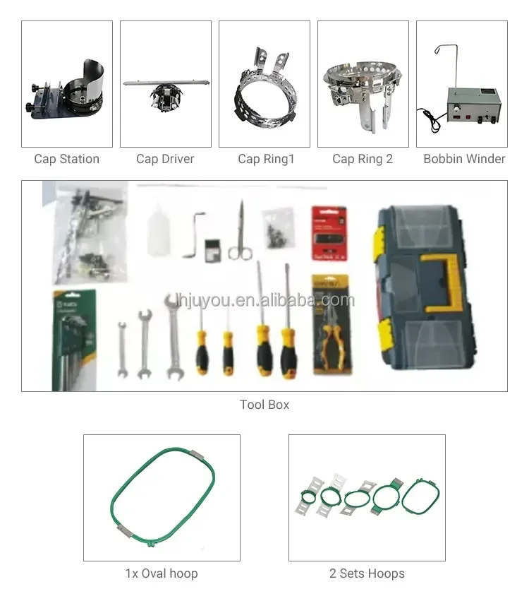 Industrial 4 heads Sewing Machine computer embroidery machine for cap hat t shirt