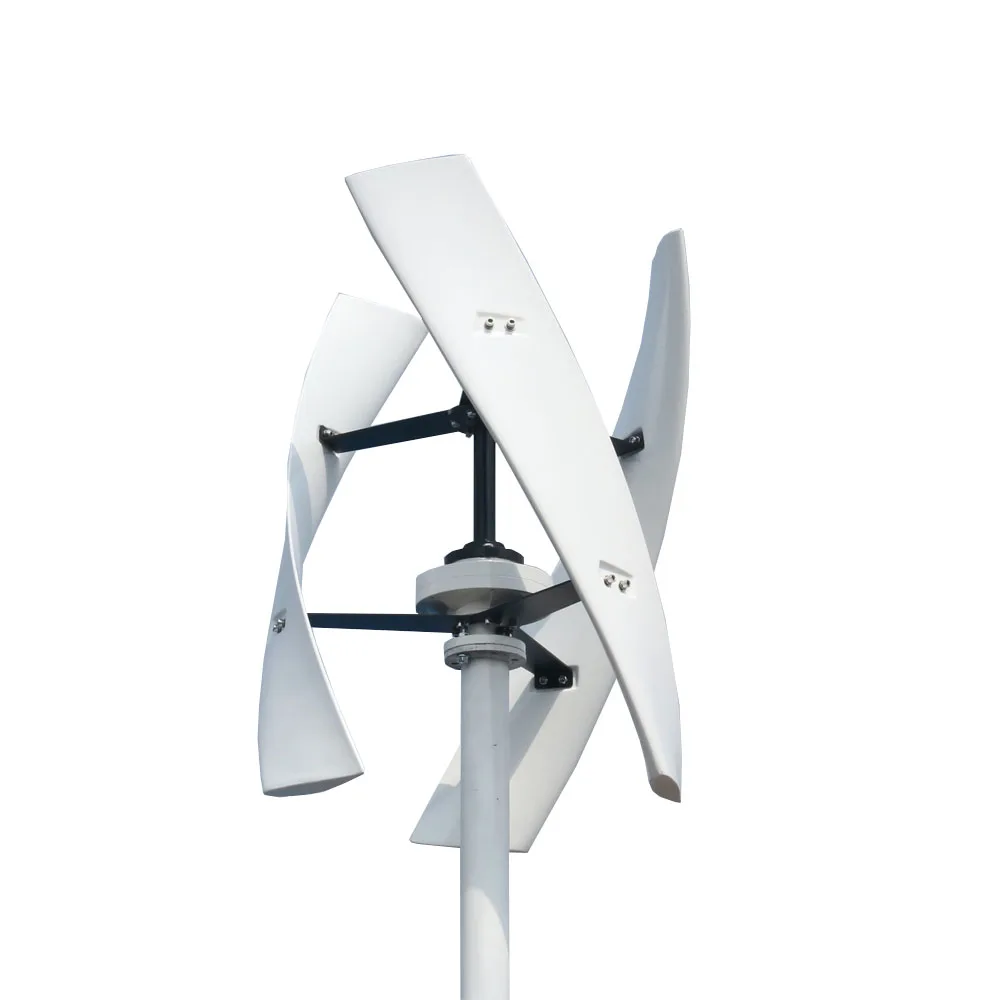 High Efficiency Wind Mill Silent Operation 600w Vertical Axis Wind Turbine 12v 24v 48v Generator 3 Blades with off Grid System