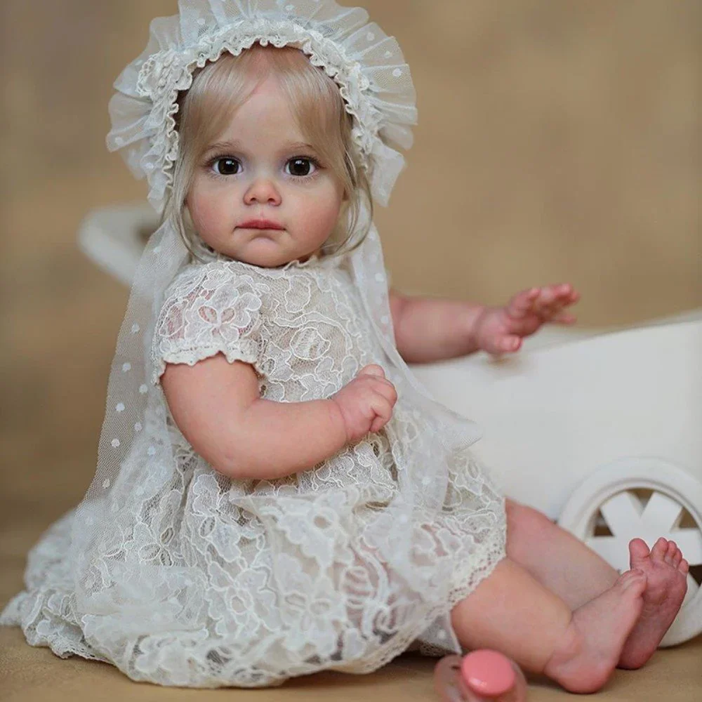 Babys Reborn Doll 60cm Maggie Soft Silicone Reborn Baby Doll Adorable Lifelike Toddler Bonecas Girl