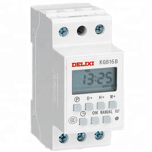 DELIXI Electric Brand KG816B time-controlled mini timer switch for AC 50/60Hz voltage 220V