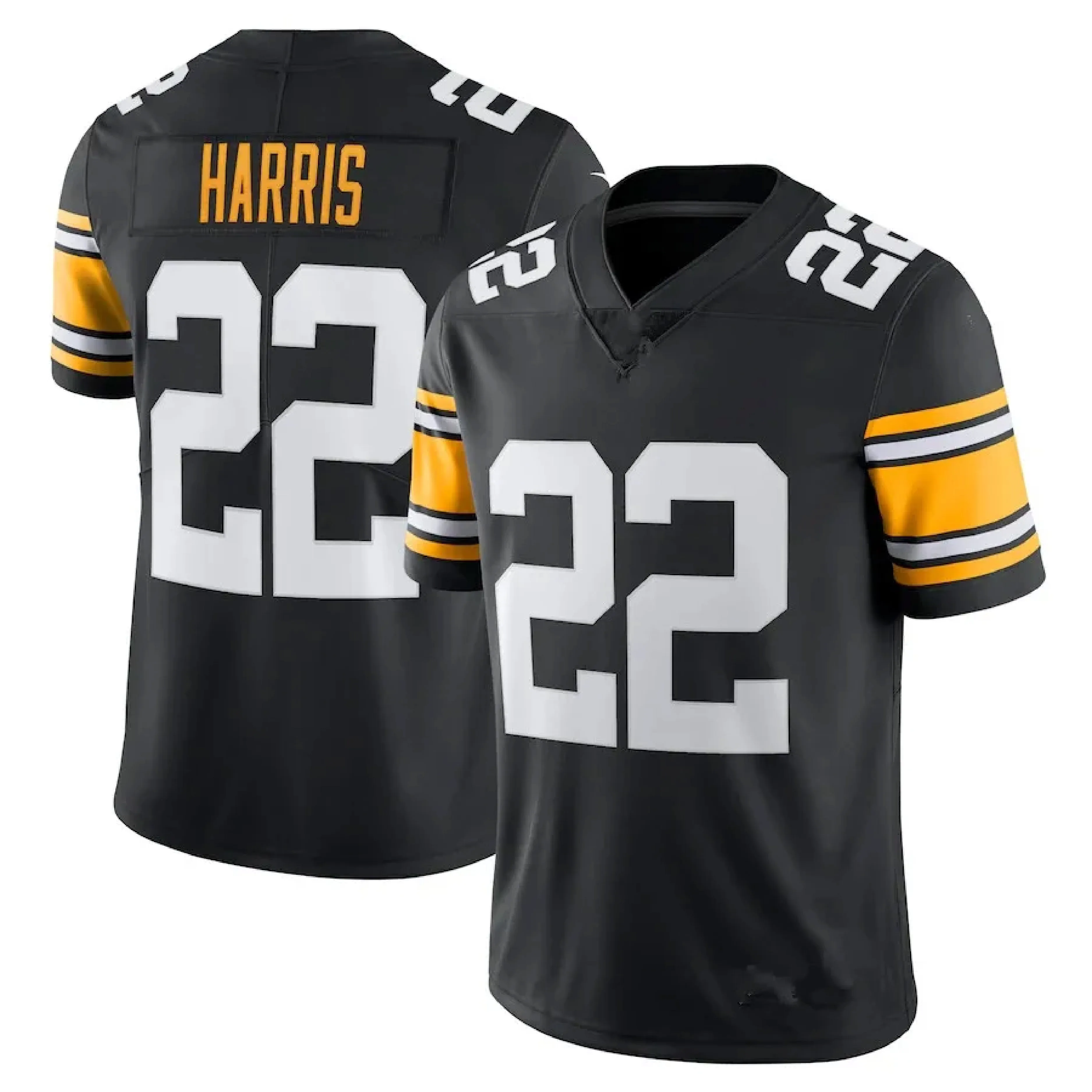 Pittsburgh Jerseys 90 T.J. Watt 22 Najee Harris 10 Trubisky 43 Polamalu Stitched USA Football Sport Shirt Top VP Limited Jerseys