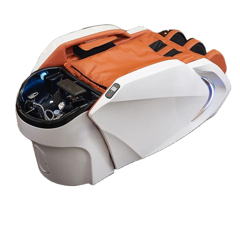 Customizable Salon Equipment Hair Washing Shampoo Chair Full Body Massage Automatic Electric Shampoo Bed