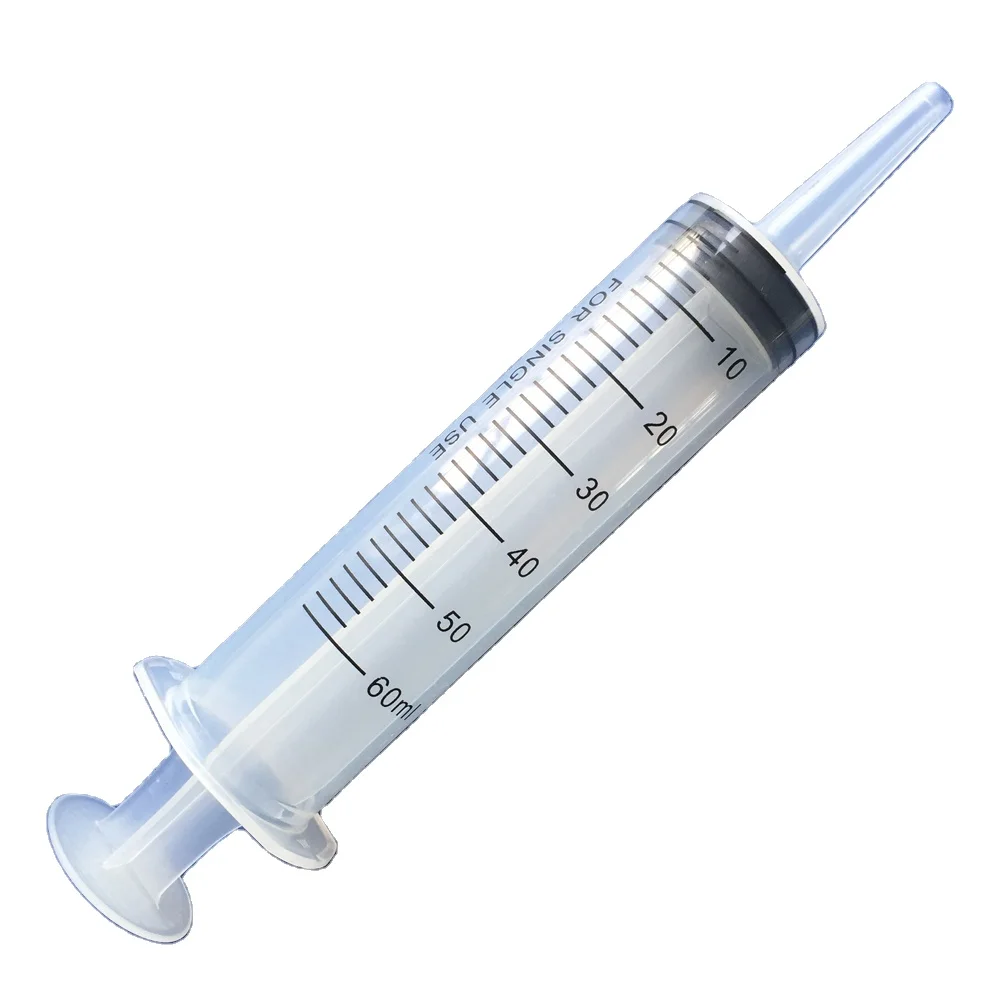 Sterile food syringe 50ml 60ml 100ml 200ml with tip