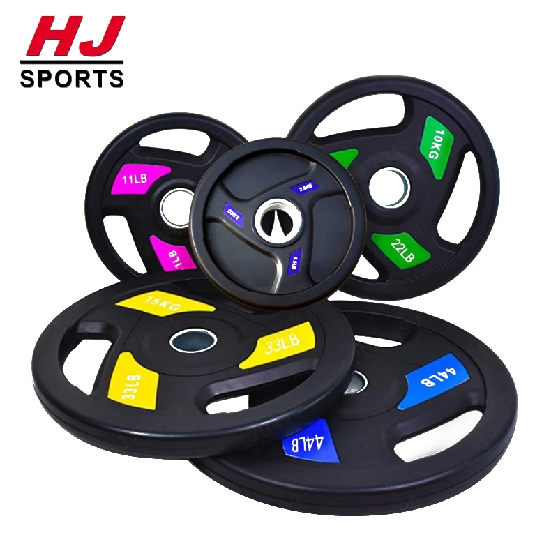 Hotsale Free Weights Gym Equipment Black Rubber Olymp Weight Plates Fitness Accessories Weight Lifting Barbell Discs