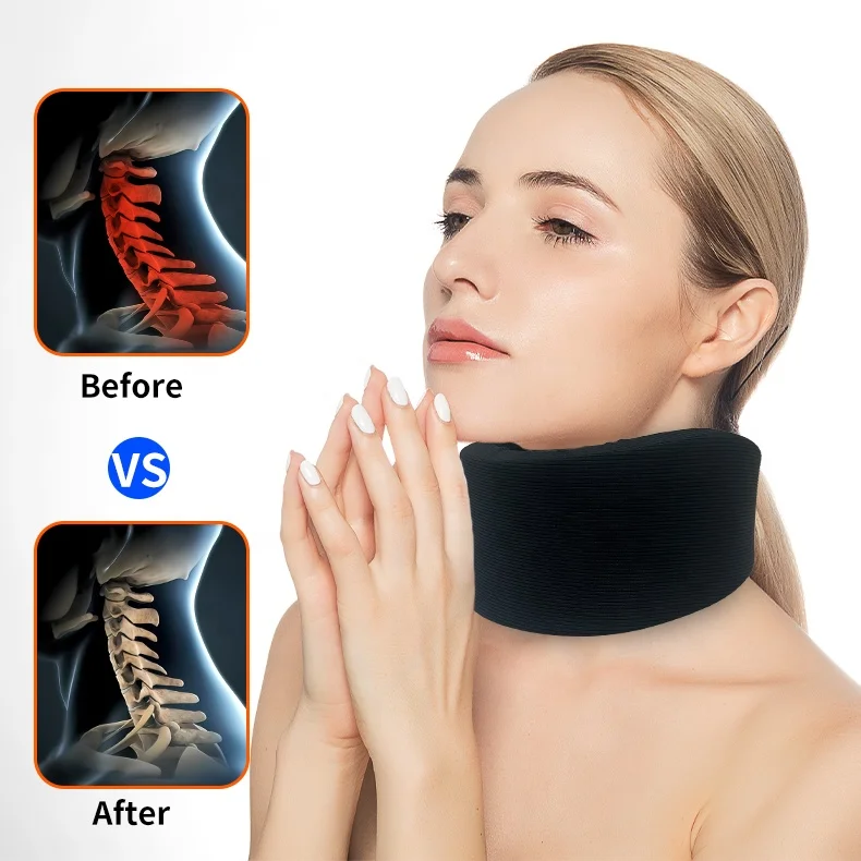Custom Neck Support Brace Collar Adjustable Foam Cervicorrect Neck Brace For Sleeping