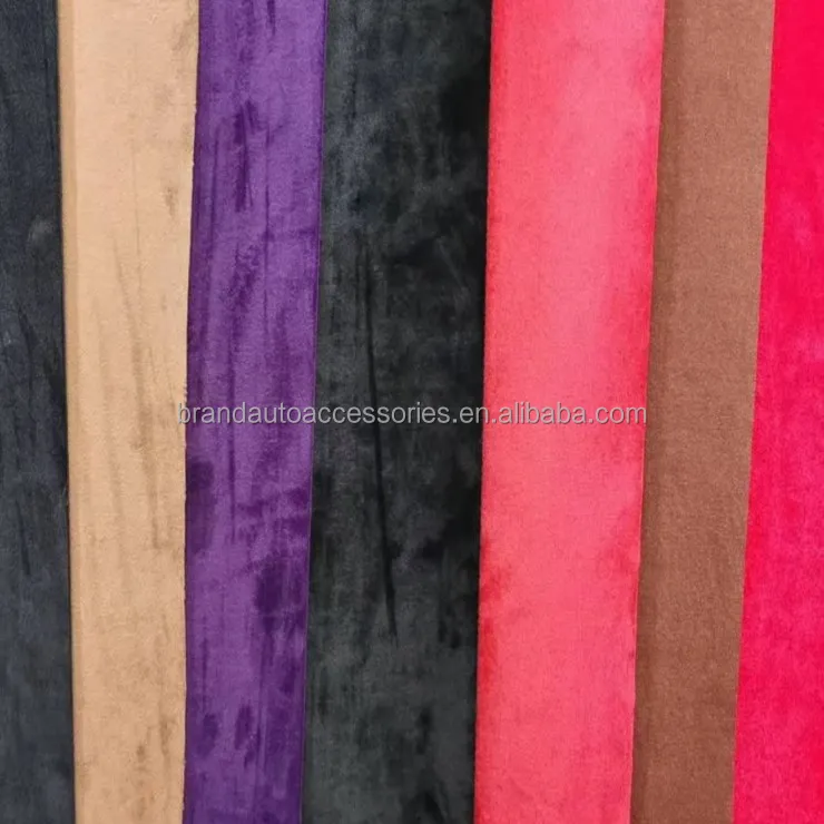 Pin hole grain Microfiber articical leather & fabric for car dashboard covers material