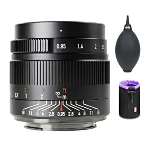  7artisans 35 мм F0.95 APS-C ручной фокусирующий объектив с фиксированным фокусным расстоянием для фотоаппаратов Sony E mount Nikon Z Olympus M4/3 Fuji XF X Canon EF-M