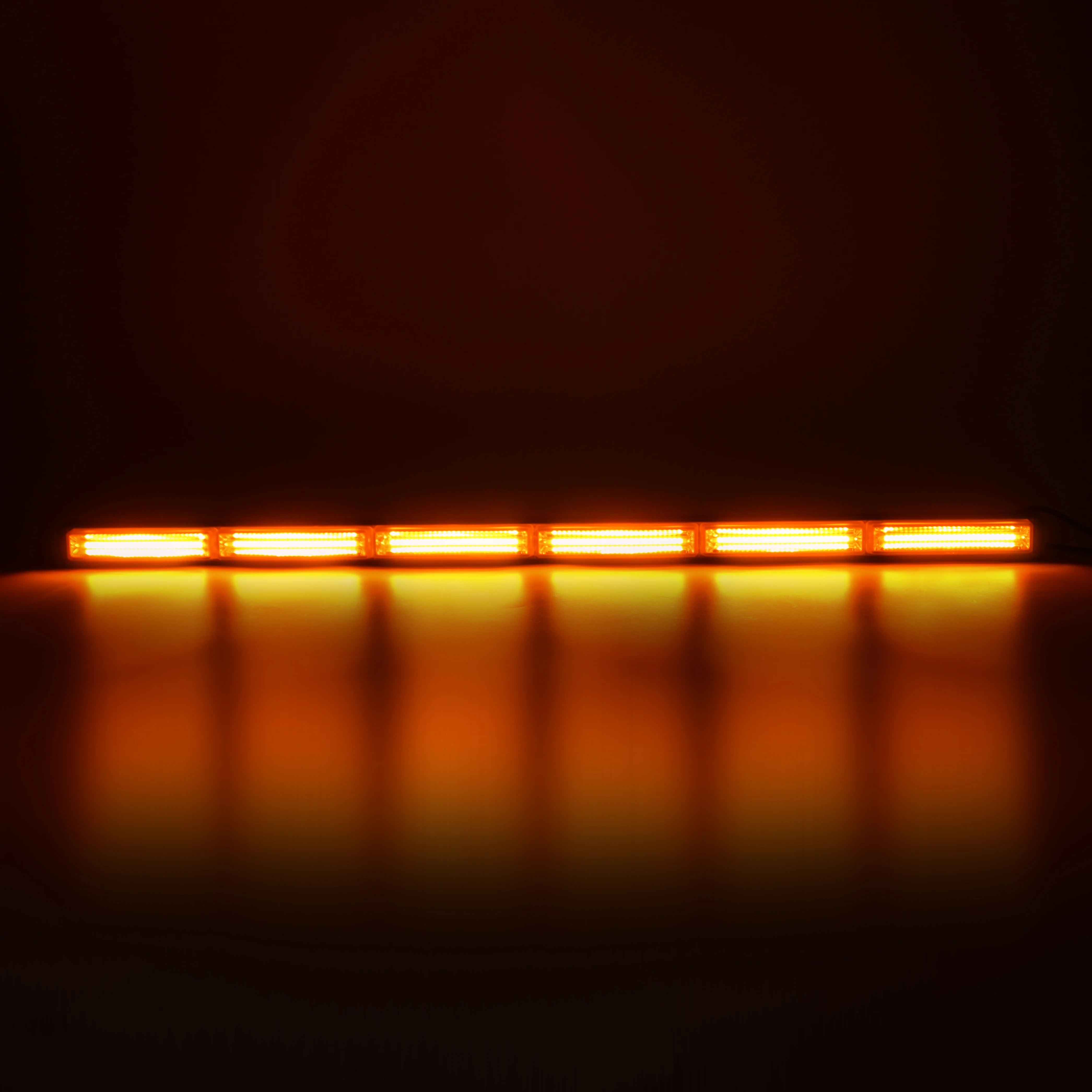 Popular white Amber 12' to 46' COB LED Strobe Light Flashing Car Traffic Emergency Light Bar Hazard  Warning Flash Lamp