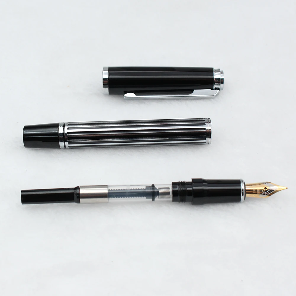 Design High Quality Custom Logo Luxury Fountain pen Iridium Point Germany Metal Fountain Pens Kit