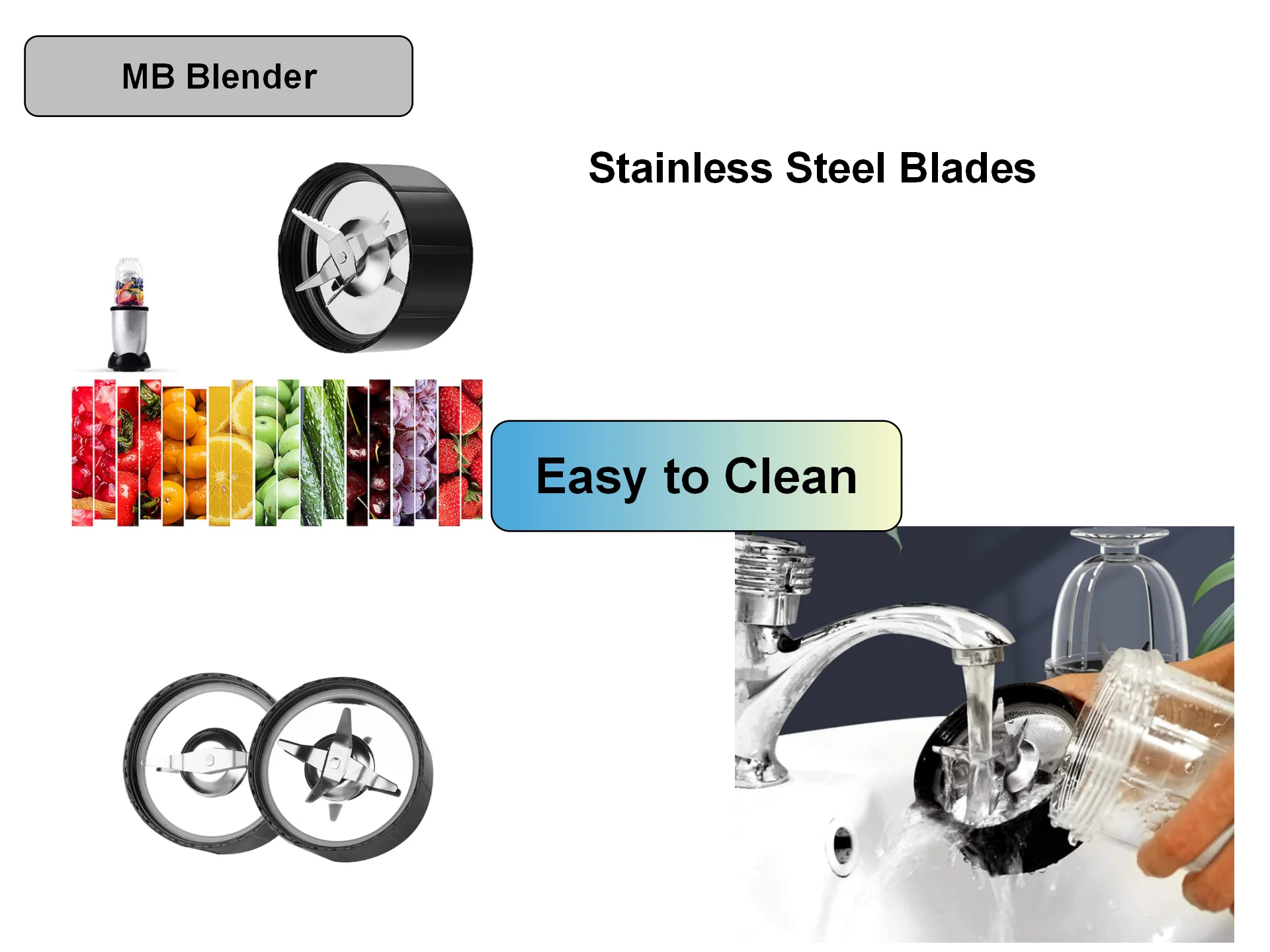 110V High Performance Household Fast and Multifunction MB Blender Mixer OEM