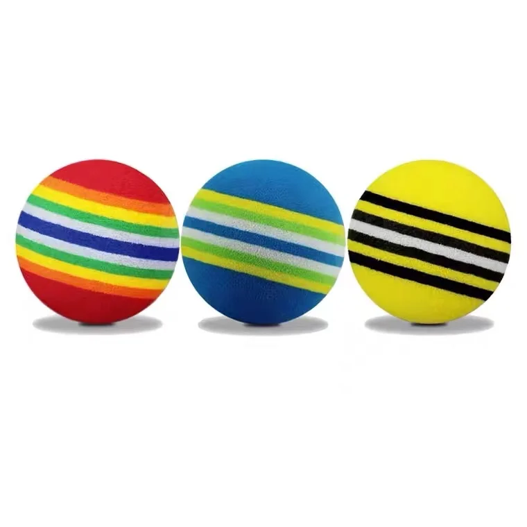 Custom Rainbow Eva Foam Ball for cats dog toys ball golf
