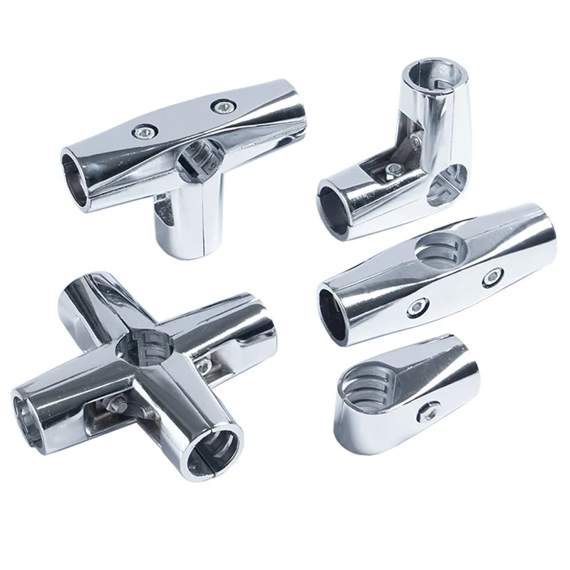 Hot sale high quality 4 way Durable Stainless steel Round Tube Pipe connector