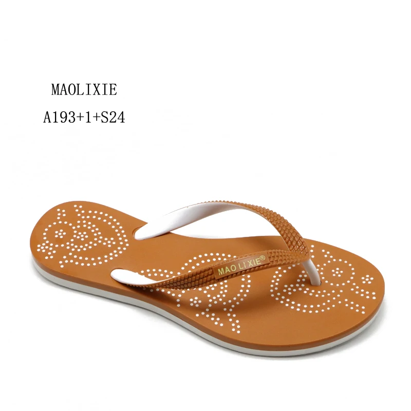 Wholesale sleeper beach flip flops ladies summer flat slippers wedding chappals for women