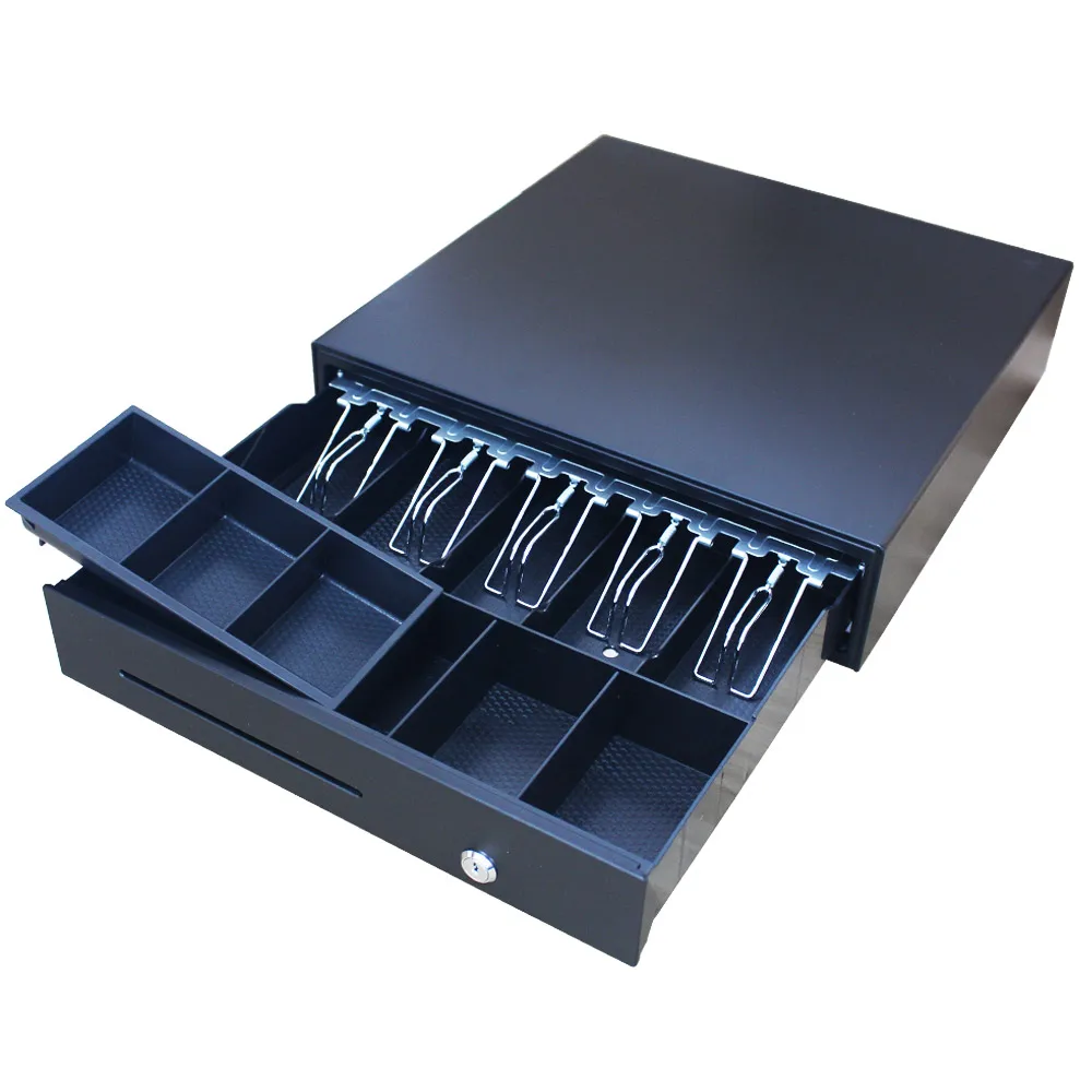 HER-415A Wholesale 5bills 8coins Metal Cash Drawer Cabinet Cash Box