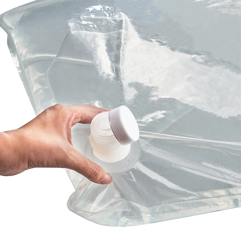 custom cartoon plastic 1 5 liter gallon 20kg big aseptic bag in a box with spout for tomato paste coffee fruit pure pulp