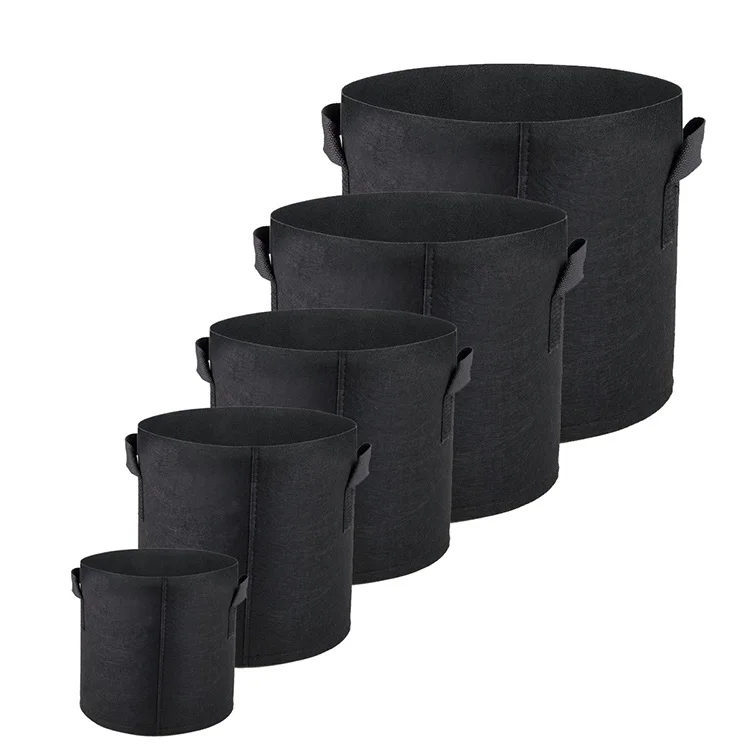 Yingreen New Arrival Customized 1 3 5 7 10 15 20 30 Gallon Non Woven Fabrics Grow Bag Plant Seedling pot