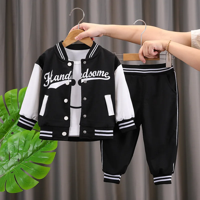 2024 New Spring Autumn Children Clothes Long Sleeve Baby Uniform 2 Piece Set Casual Clothing For Boys Girls