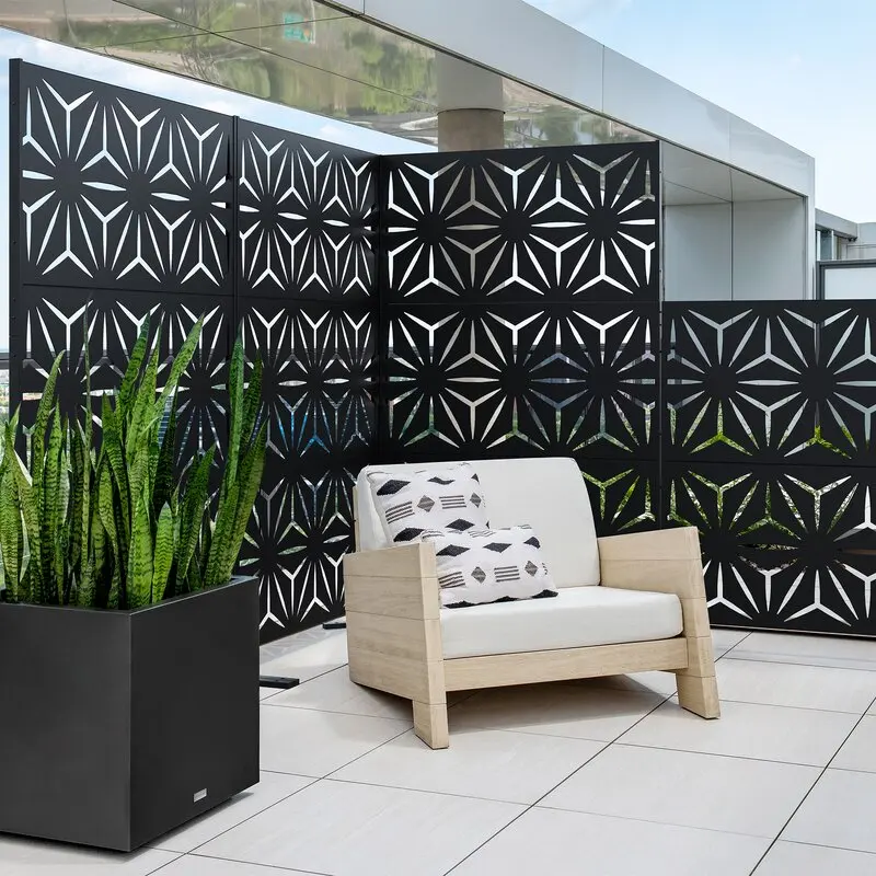 Laser Cut Decorative Sheet Metal Screen Panel For Wall Art