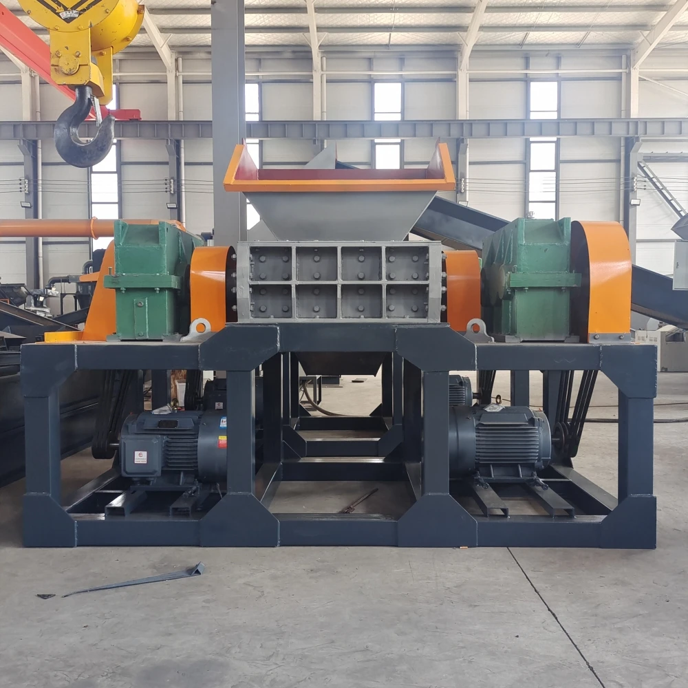 High Efficiency Scrap Bicycle Shredding Machine Waste Recycling Double Shaft Shredder