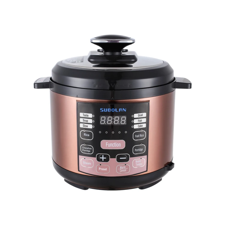 Скороварка многофункциональная электрическая скороварка мульти скороварка 5L 6L литр белый Светодиодный прожектор с горячим сталь стекло нержавеющая времени