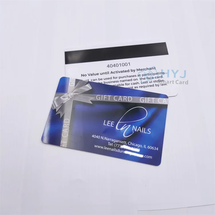 Customized printing encoded CR80 Loco/Hico Magnetic Stripe Card Barcode Vip card
