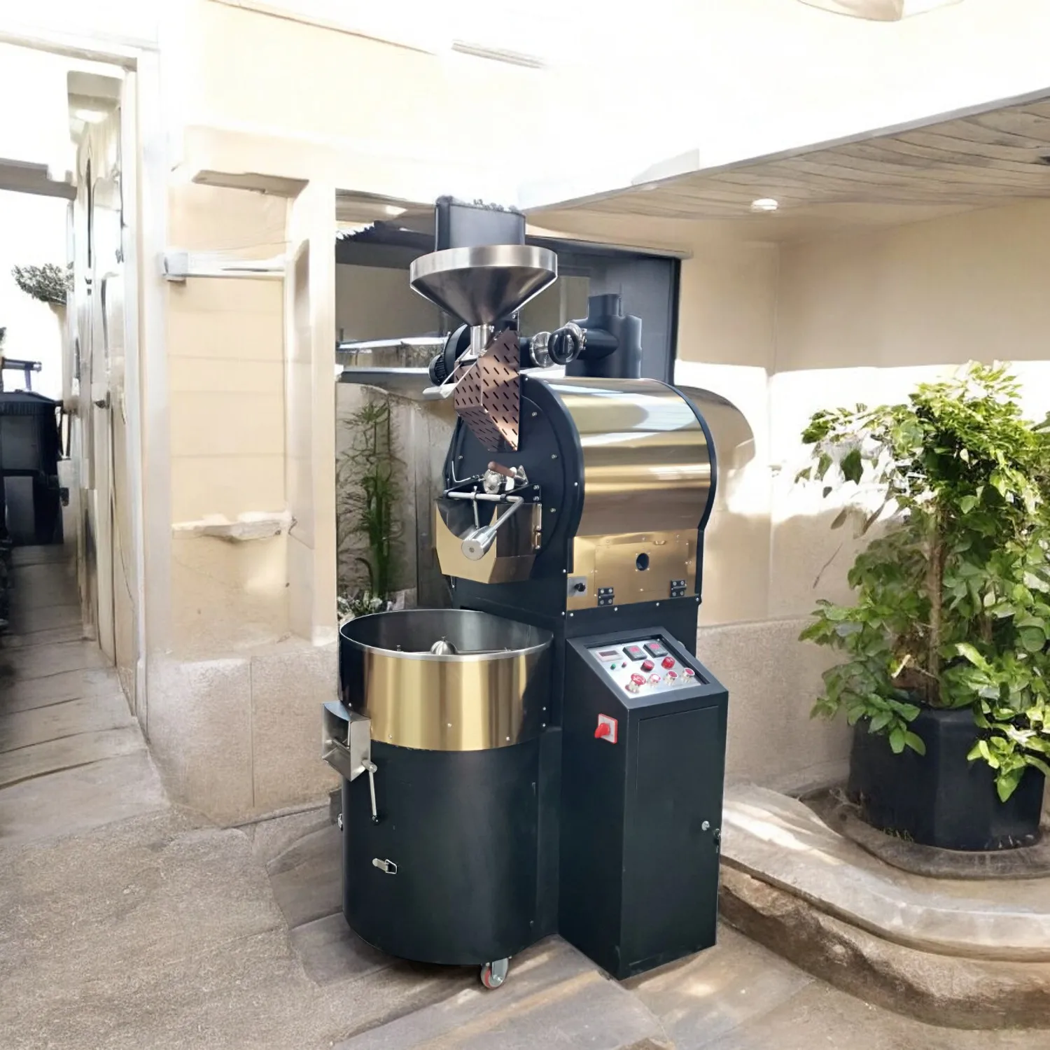 Electric Bean 6kg Commercial Grinder 7.5kg Roster Roasting Industrial Vitnam 15kg Coffee Roaster Machine
