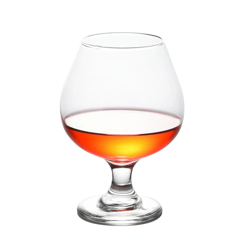 Wholesale custom Short Stem Brandy glass whisky glass machine manufacturing cheap Brandy Snifter