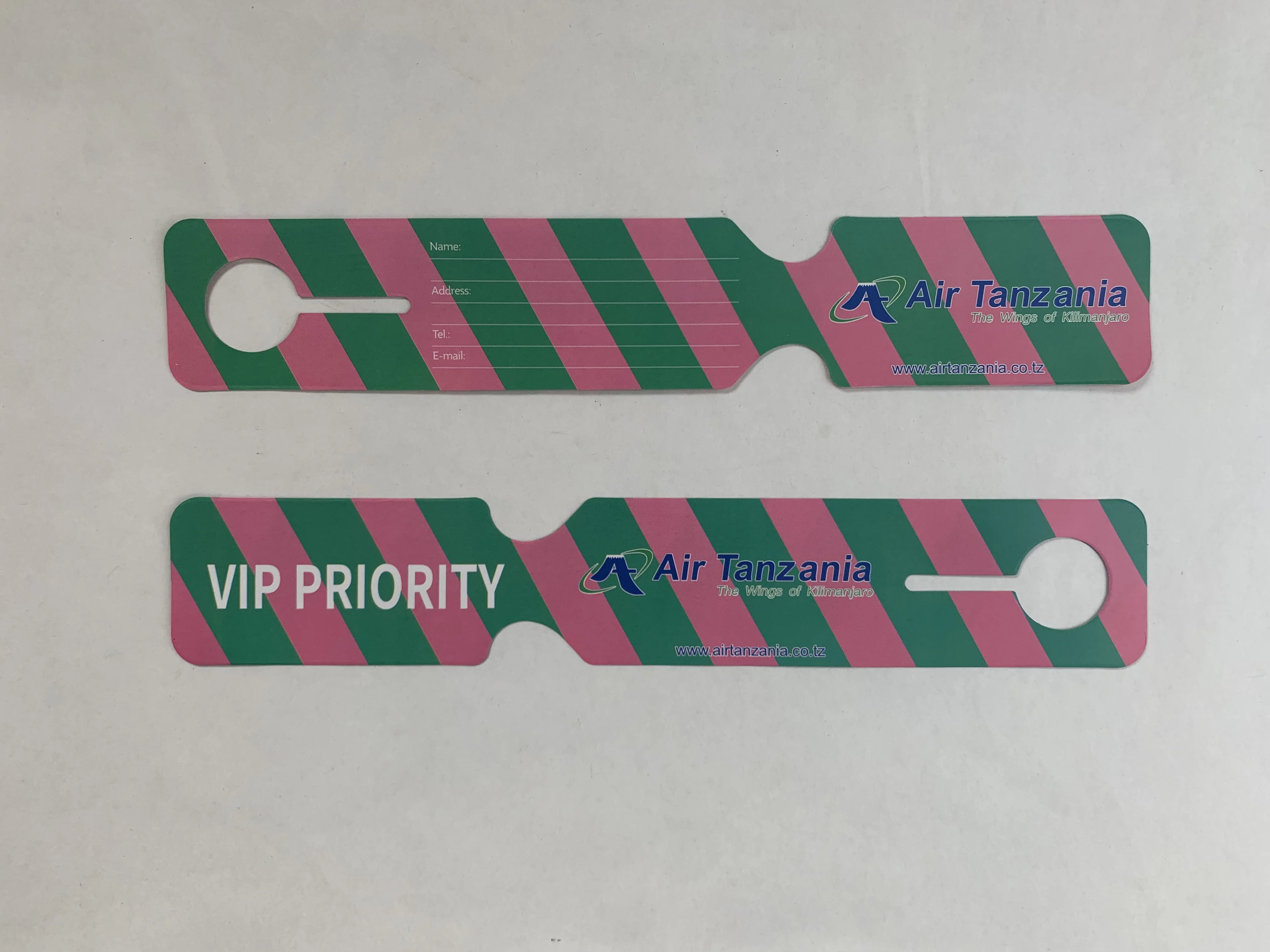 Recyclable OLANTAI custom cabin baggage pc tag ticket airline luggage tag