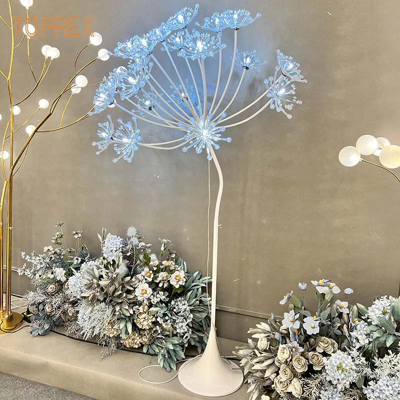 Warm White Dandelion Light Stage Props Wedding Aisle Decor and Event Decoration Equipment for Wedding Events