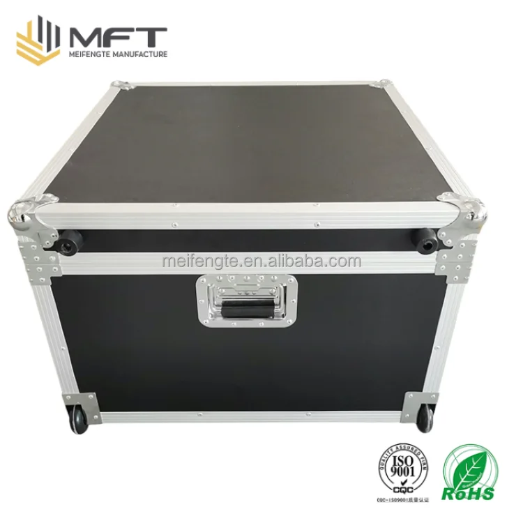 Flight Road Black Case Factory Direct Sale Durable Big Corner Aluminum Industrial Instrument Case Equipment Case Universal