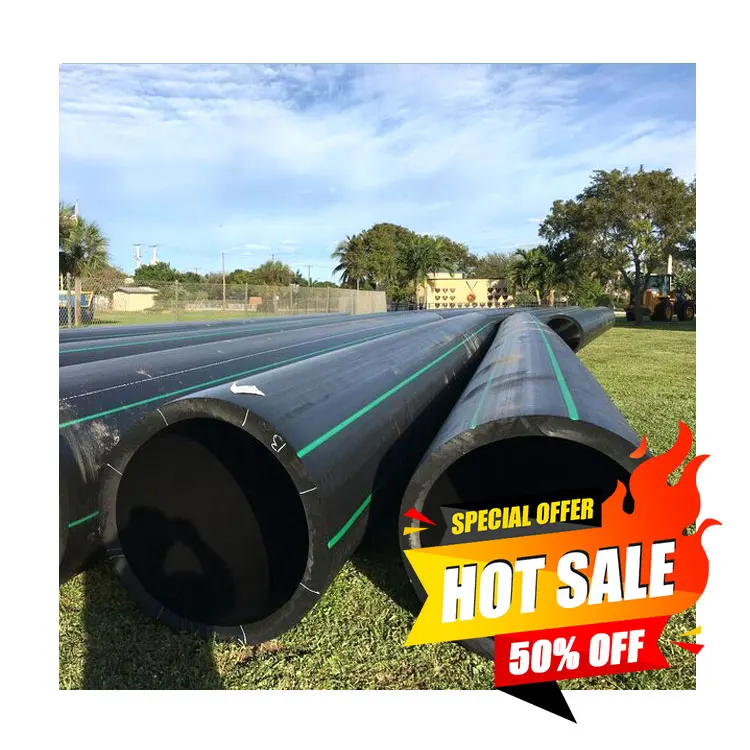 High Quality 12 Inch Sdr 9 Sdr11 Pn16 Pe100 Dn100 Od180 Dn450 710Mm Dn1000 1000 Mm Dia Black Pe 100 Hdpe Water Pipes For Pipe