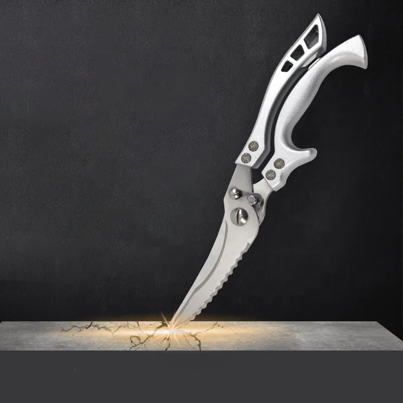 Сверхмощные ножницы для куриных костей, многофункциональные ножницы из нержавеющей стали для приготовления пищи, кухонные ножницы для птицы