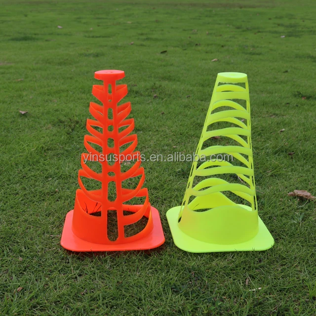 9 Inch Sports Plastic Mini Soccer Cones for Drills Practice Flexible Agility Cones for Training Traffic Cone