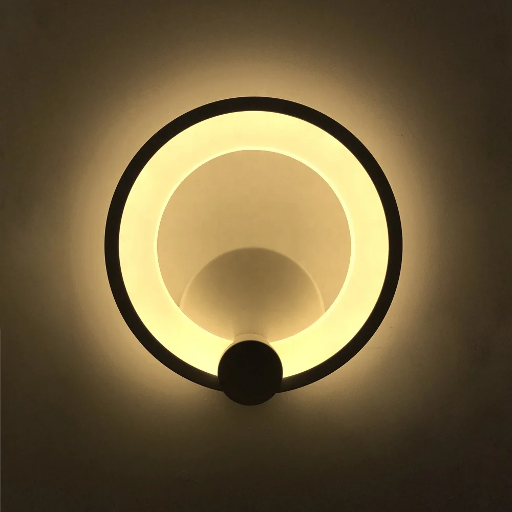 220v/110v 20w warm white pvc two square indoor bracket wall light