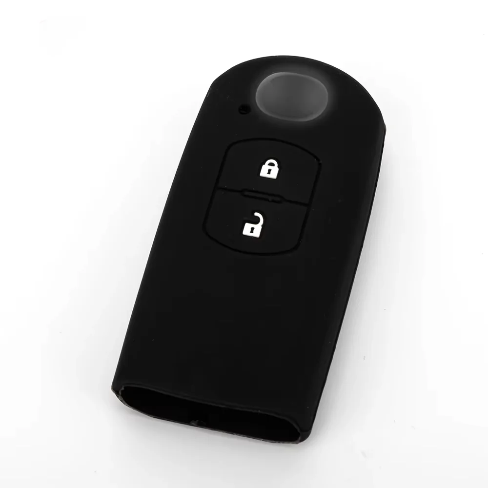 Personality Environmentally friendly materials for Mazda CX5/CX7/CX9 two-button smart black silicone car key cover